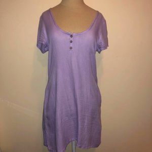 Women's RVCA Light Purple Button Down Dress
